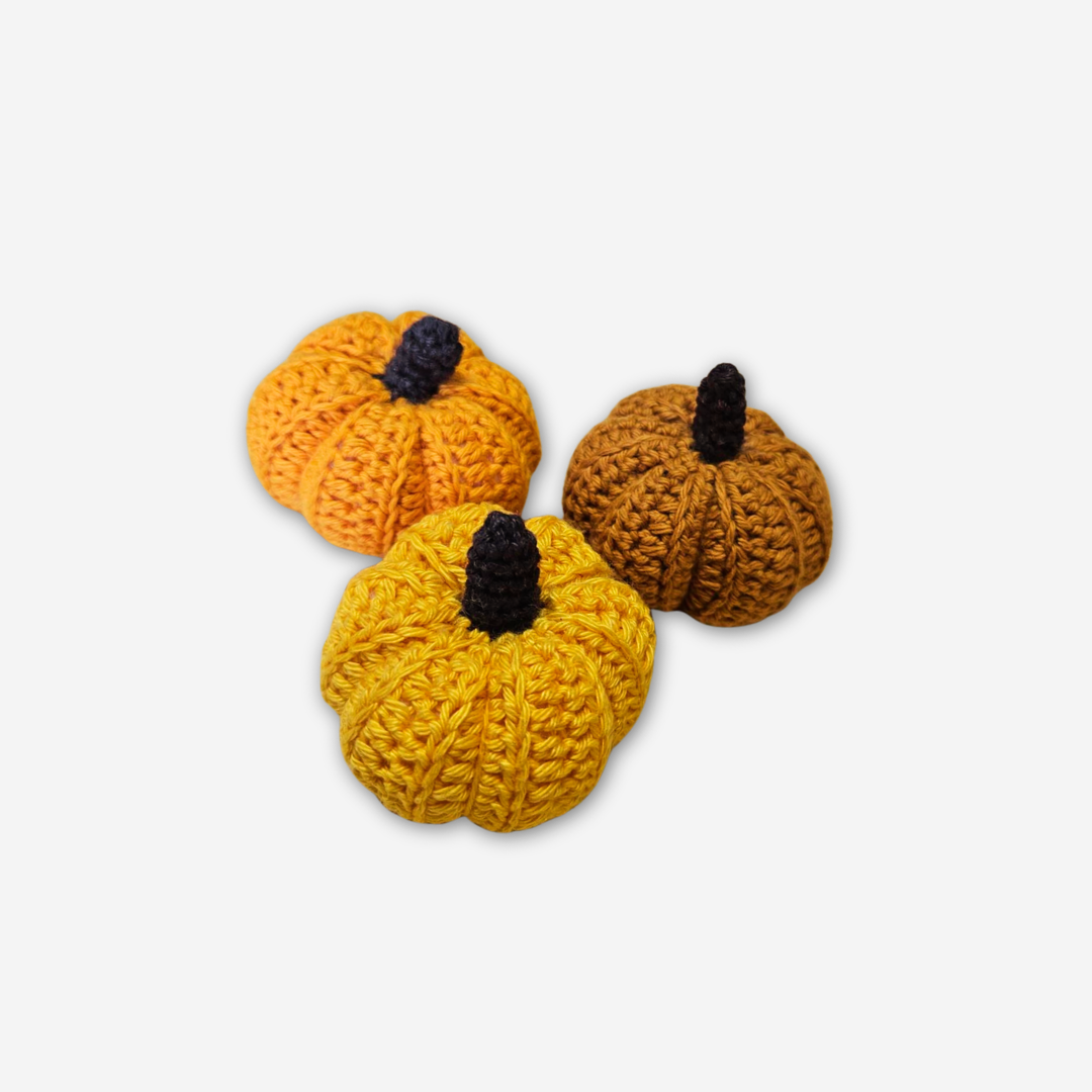 Virkade dekorationspumpor – 3-pack